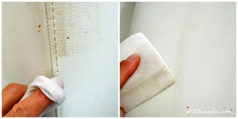 removing stains from white leather